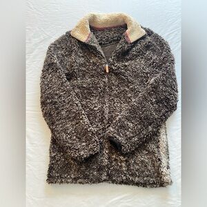 Cozy Brown Sherpa Pullover